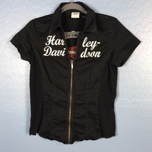 Harley Davidson Women’s Embroidered Vest Size M